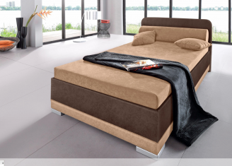 Čalouněná postel Lago brown 120x200cm